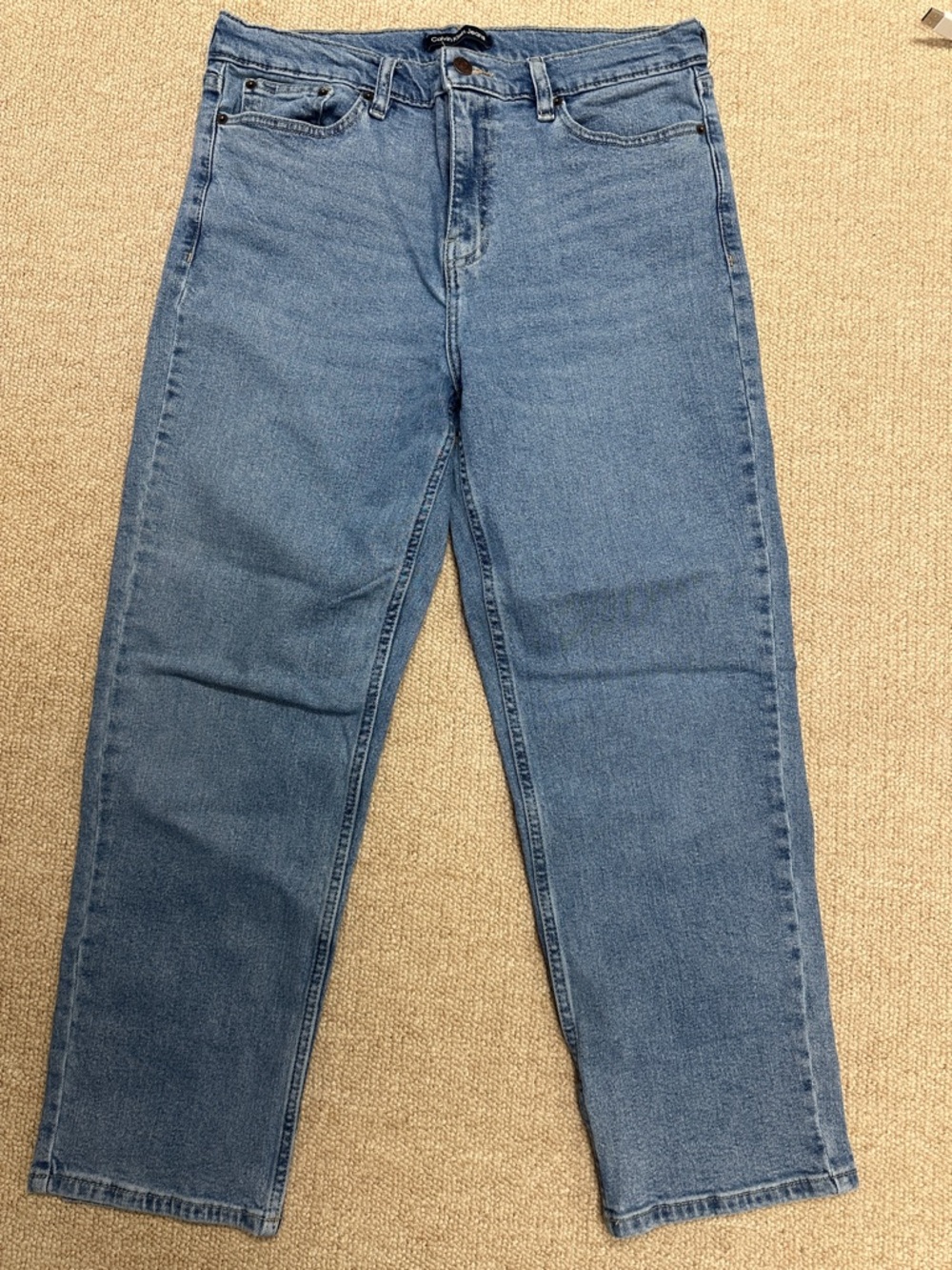 Calvin Klein Classic Straight Leg Blue Jeans